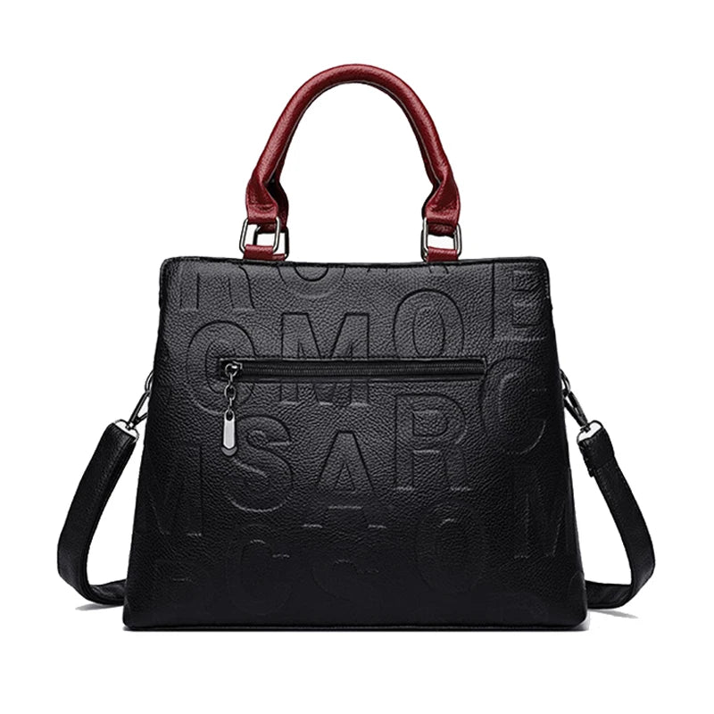 Sac bandoulière femme grande capacité en simili cuir