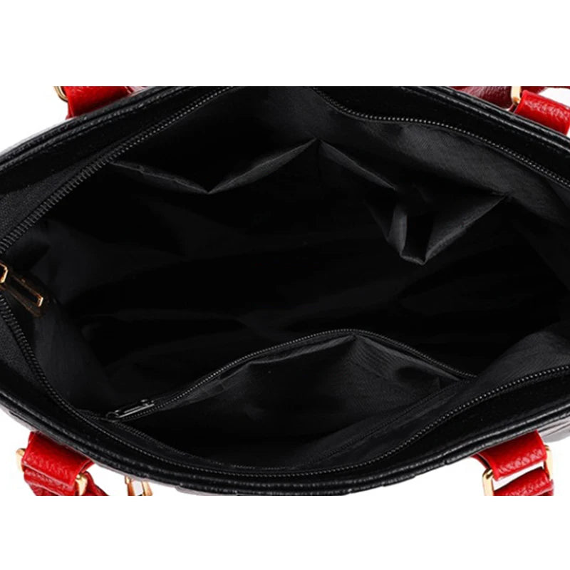 Sac bandoulière femme grande capacité en simili cuir