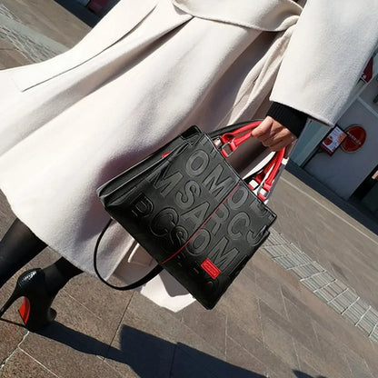 Sac bandoulière femme grande capacité en simili cuir