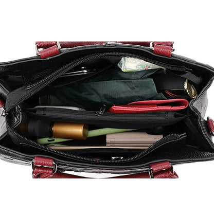 Sac bandoulière femme grande capacité en simili cuir