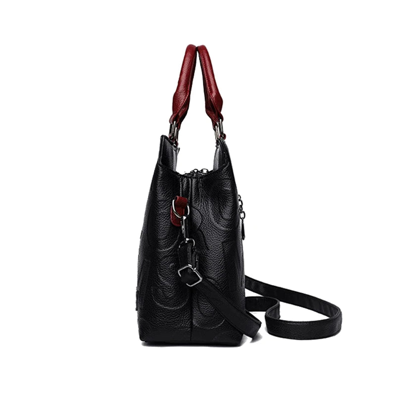 Sac bandoulière femme grande capacité en simili cuir