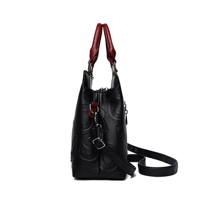 Sac bandoulière femme grande capacité en simili cuir