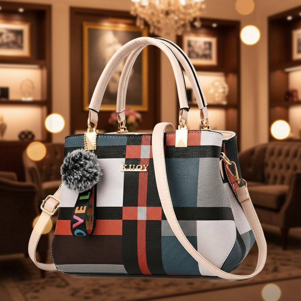 Sac bandoulière femme grande capacité en simili cuir