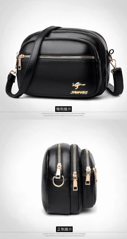 Sac à main femme en cuir souple, multi‑poches, luxe et résistance