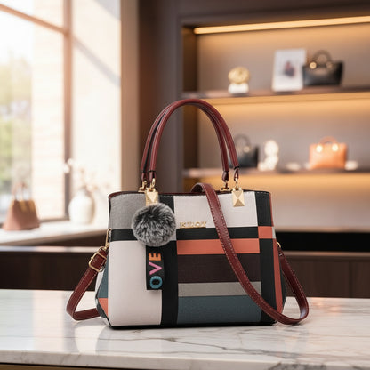 Sac bandoulière femme grande capacité en simili cuir