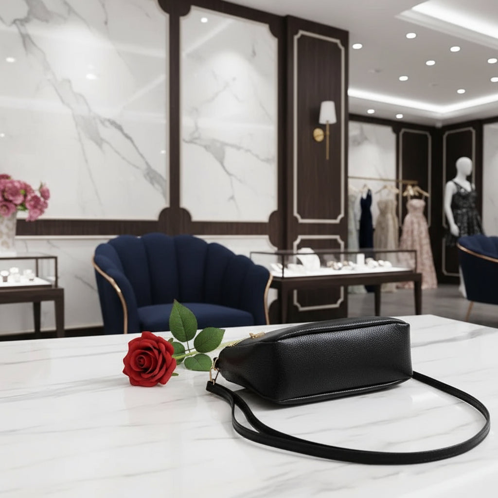 Sac à main femme chic en simili cuir – motif crocodile élégant