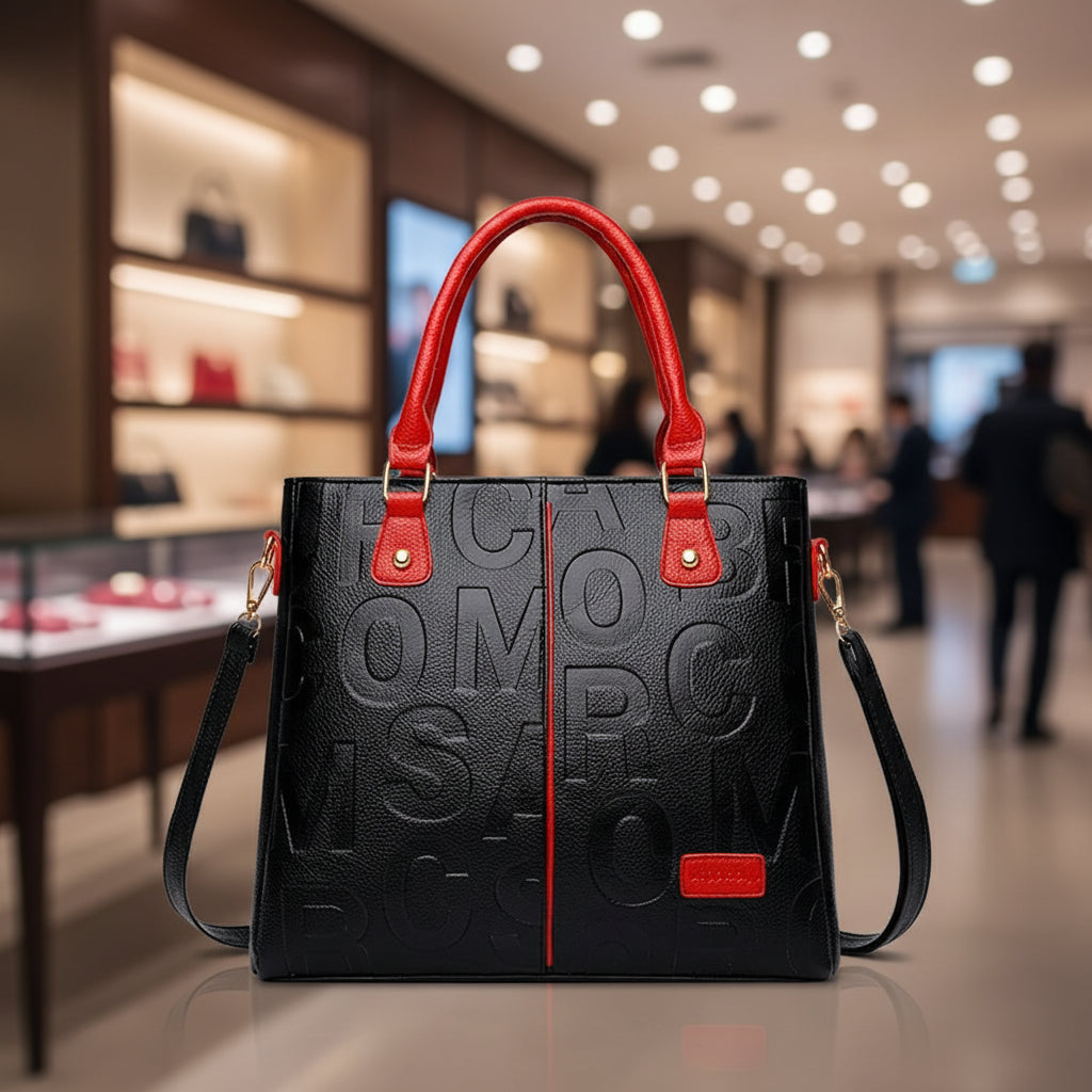 Sac bandoulière femme grande capacité en simili cuir