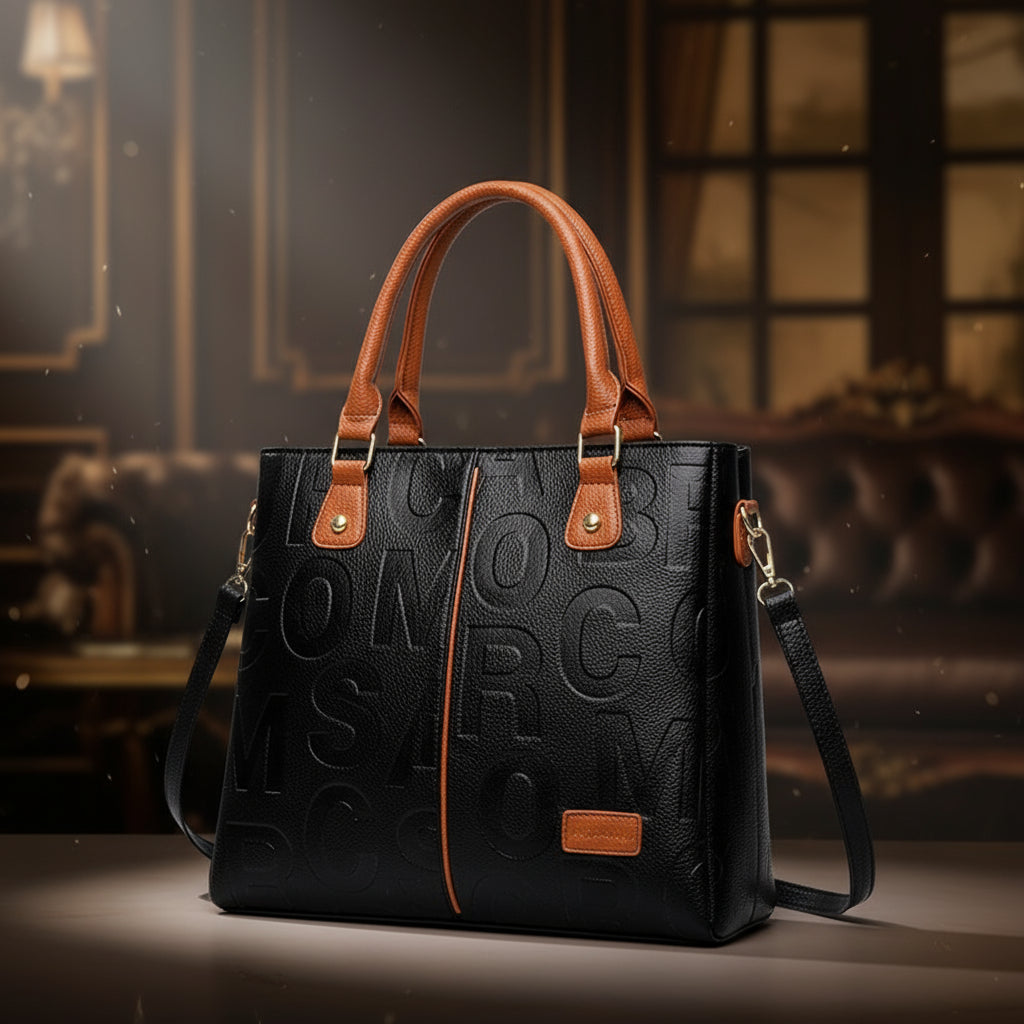 Sac bandoulière femme grande capacité en simili cuir