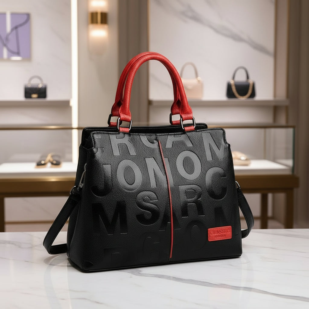 Sac bandoulière femme grande capacité en simili cuir