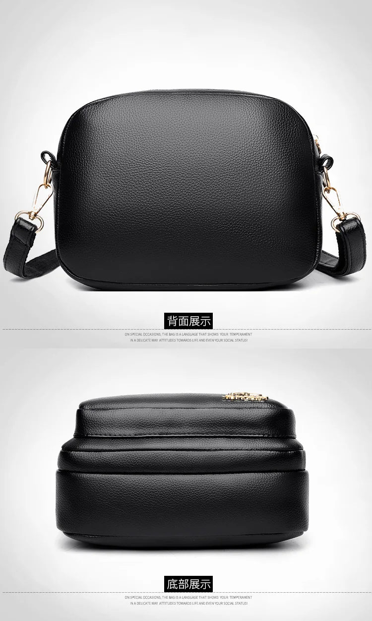 Sac à main femme en cuir souple, multi‑poches, luxe et résistance