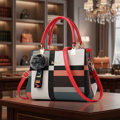 Sac bandoulière femme grande capacité en simili cuir