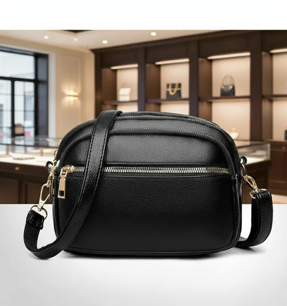 Sac à main femme en cuir souple, multi‑poches, luxe et résistance